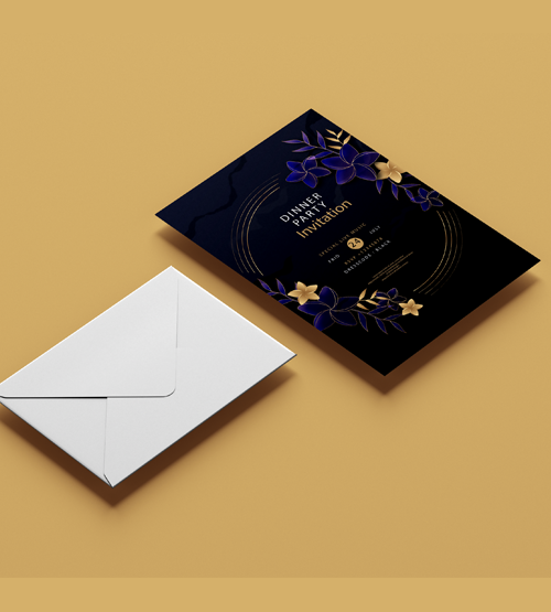 Glitter A6 Invitations