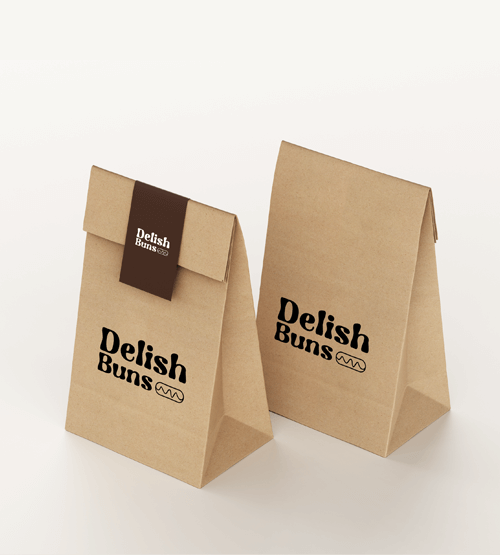 Kraft Snack Pouches with Seal Sticker